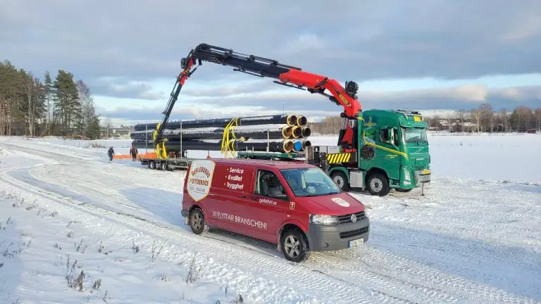 På plats service, Björns Åkeri, Gefleborgs Flyttservice, kranbil, servicebil